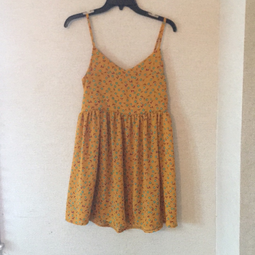 Yellow flower dress size small